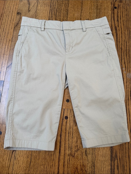 Vince Pants - Vince sz 2 100% cotton beige long walking Bermuda shorts